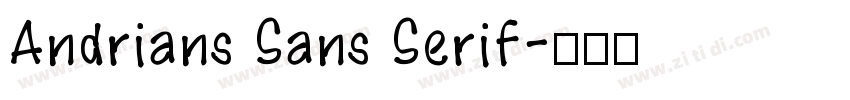 Andrians Sans Serif字体转换